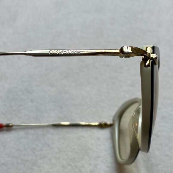 Miu Miu BP17678402 Eyeglasses Red Black Gold Cats Eye - Picture 3 of 16